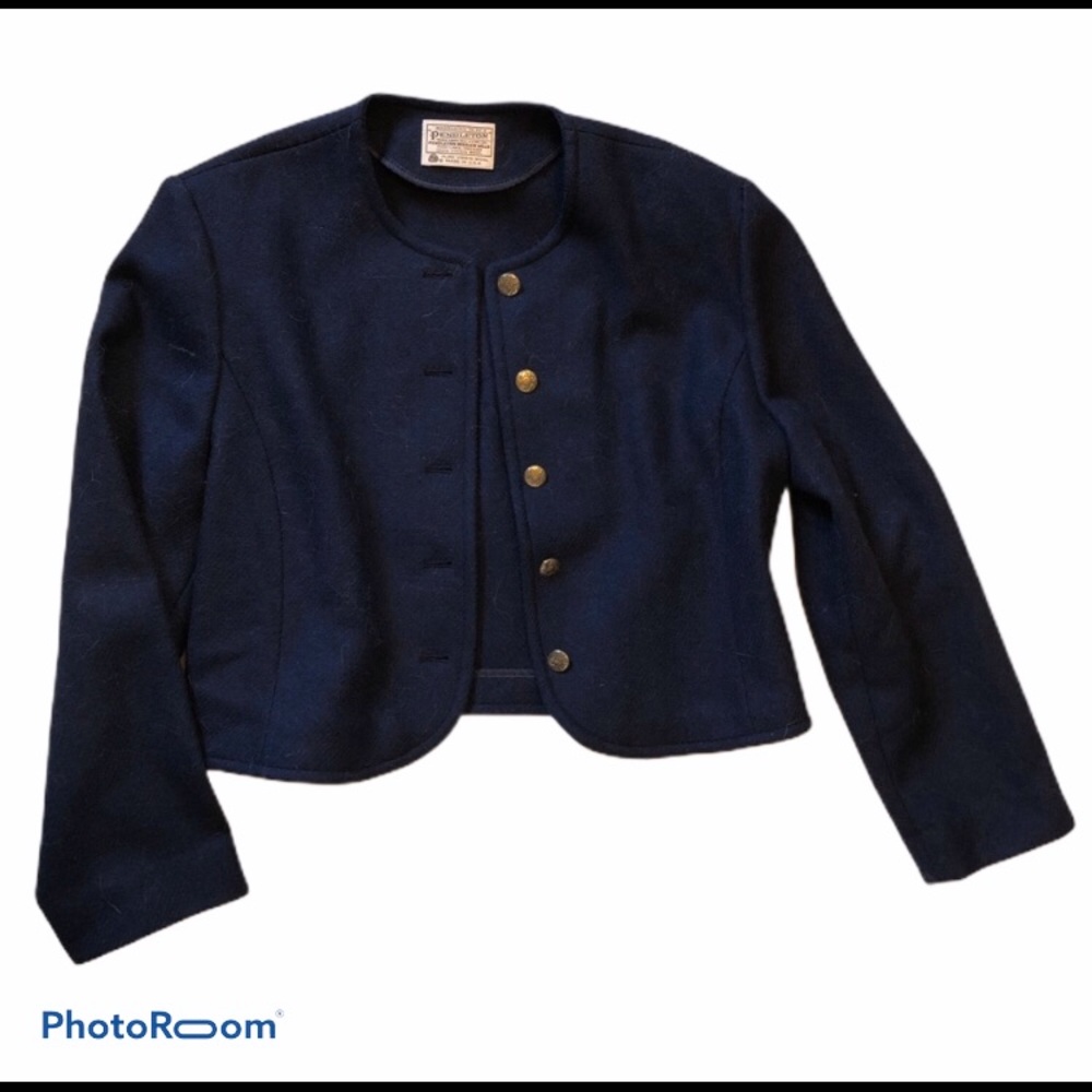 Vintage Pendleton blazer navy blue size 10